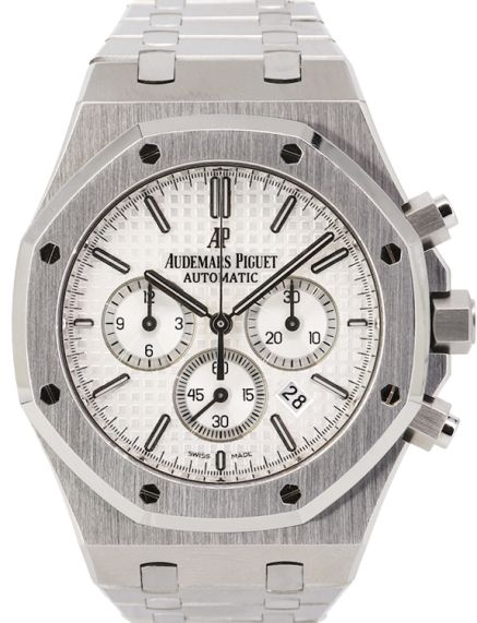 Audemars Piguet Royal Oak White Dial on Steel Ref 26320ST.OO.1220ST.02 with Papers 2015