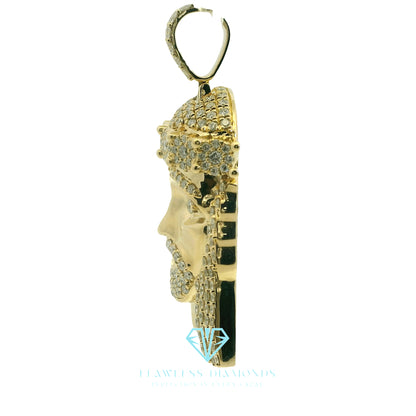 Yellow Gold Pendant with Brilliant Cut Diamonds