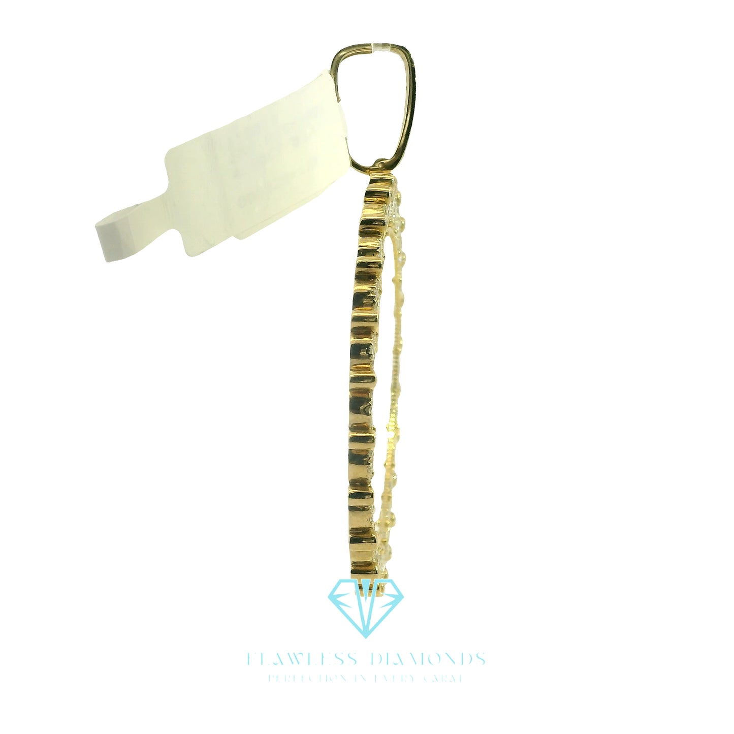 Customizable Yellow Gold Picture Pendant with Diamond Halo