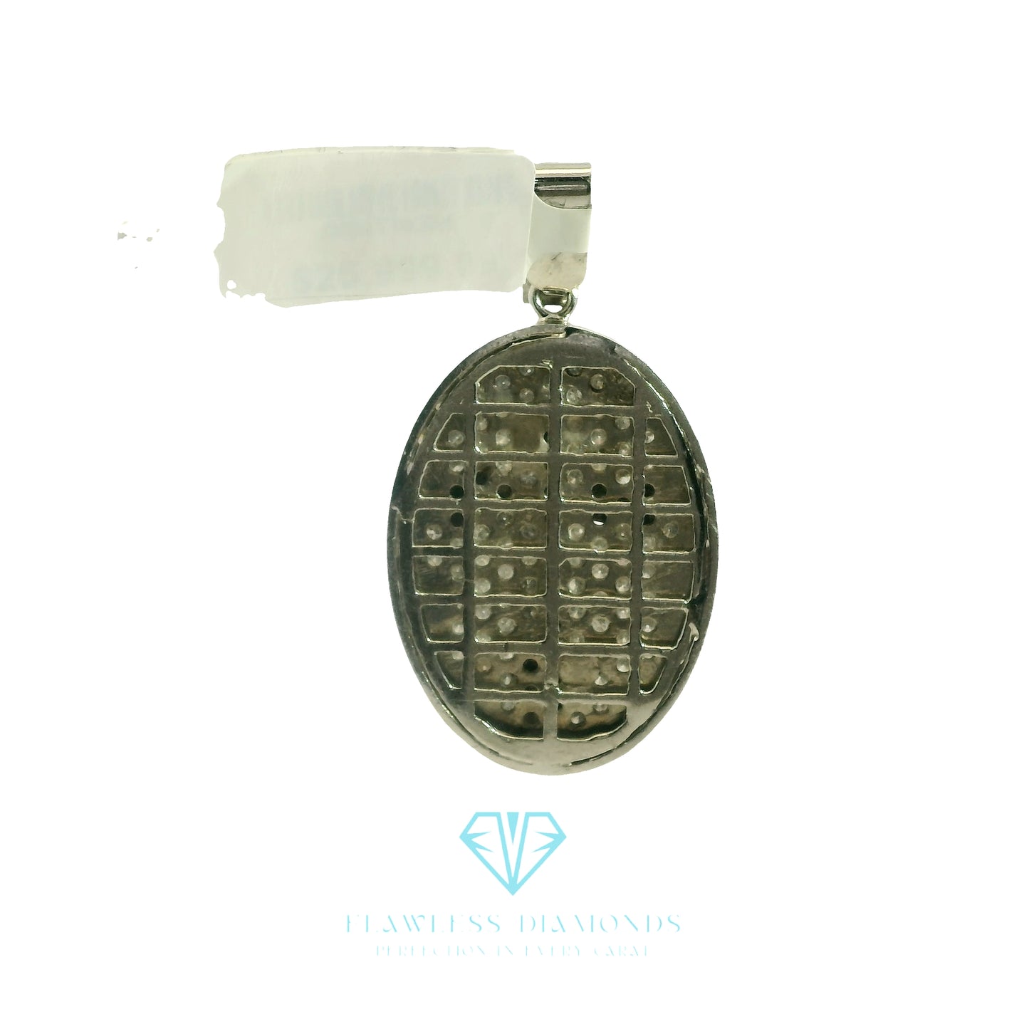 White Gold Pendant with Round Brilliant Cut Diamonds